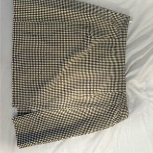 Women’s GINGHAM MINI SKIRT WITH FRONT SLIT